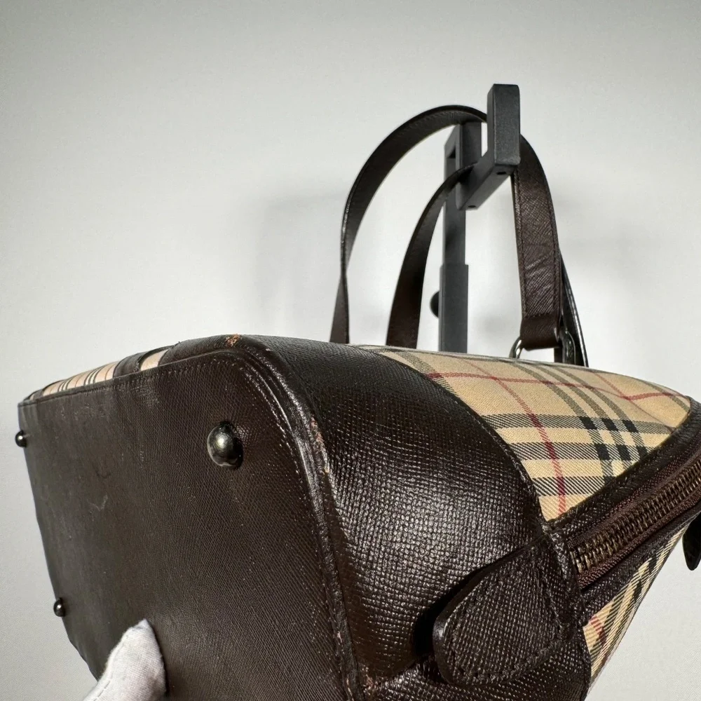 Burberry Vintage Nova Check Satchel